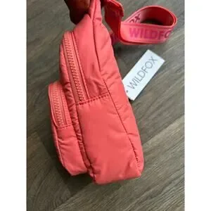 Wildfox | Bags | Wildfox Pink Peach Crossbody Sling Sac Bag 